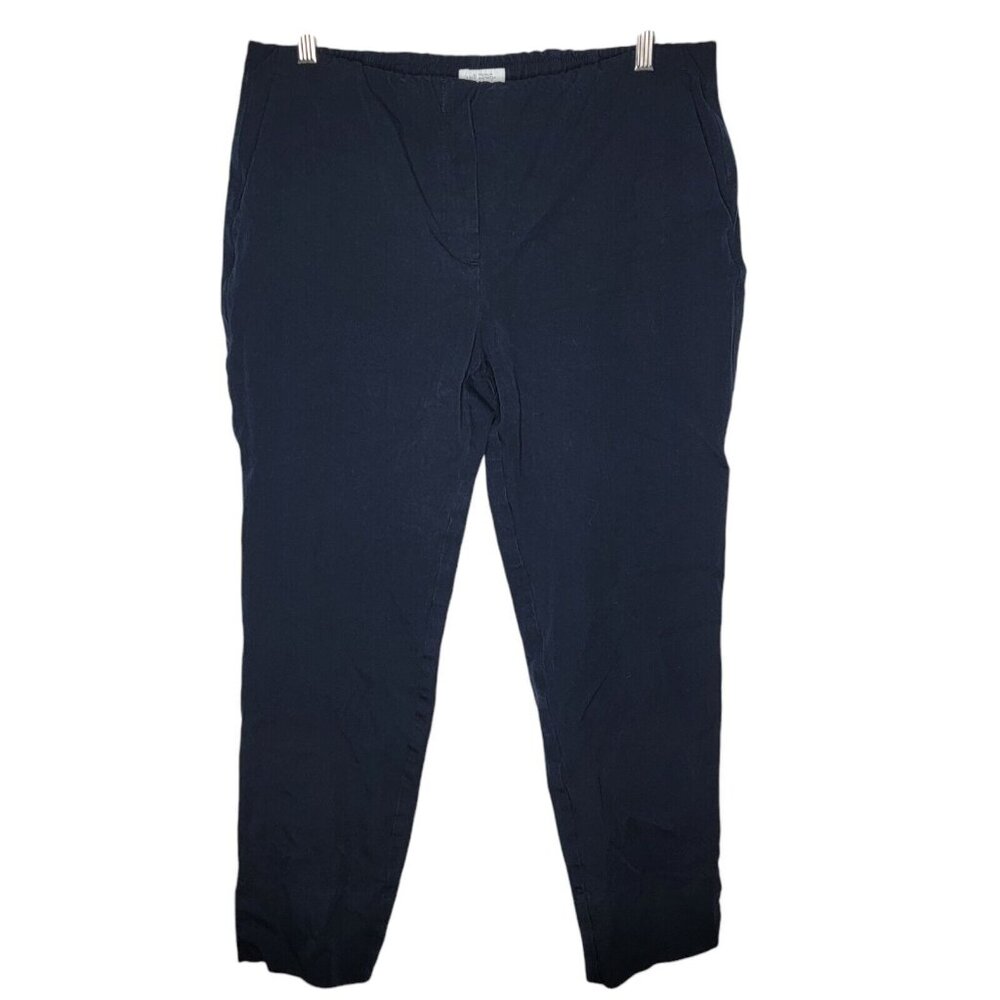 J. Jill Premium Bi-Stretch‎ Size 10 Navy Blue Skinny Stretch Pull On Pants
